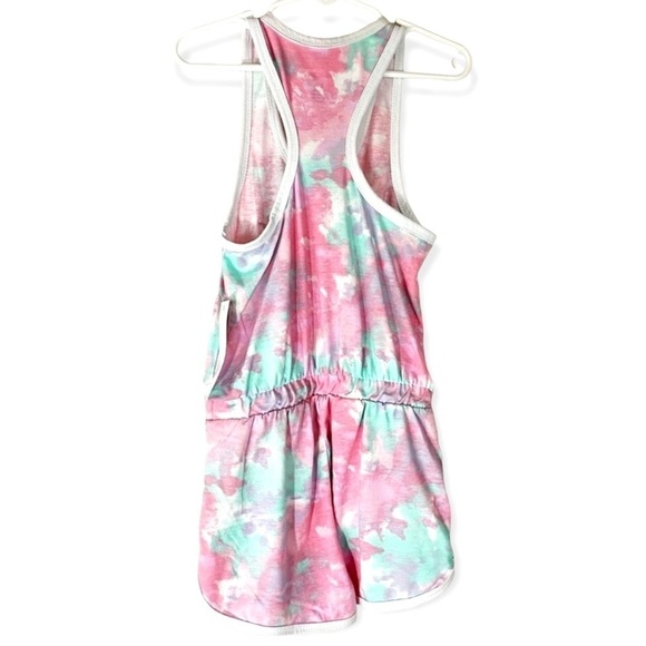 NWT Reebok Pink Mint Tie Dye Romper - Picture 3 of 4